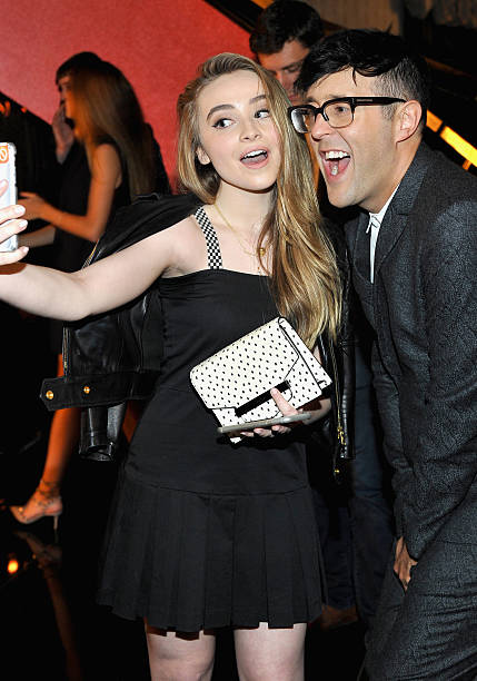 Actress Sabrina Carpenter and Andrew Bevan Teen