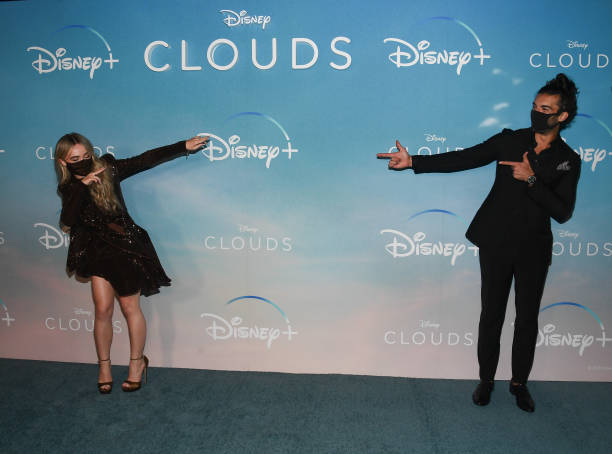 Actress Sabrina Carpenter and Director Justin Bald