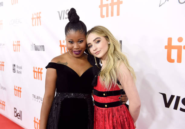 Dominique Fishback and Sabrina Carpenter attend the "The Hate U Give" premiere during 2018 Toronto International Film Festival at Roy Thomson Hall on September 7, 2018 in Toronto, Canada. — frame 13/22 (612×428)