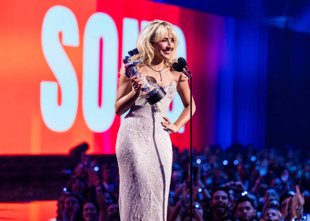 Sabrina Carpenter Accepts the Award for Song