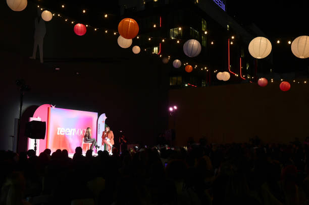 Sabrina Carpenter and Claire Dodson Speak Onstage