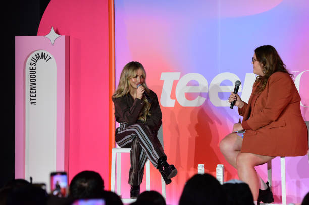 Sabrina Carpenter and Claire Dodson Speak Onstage