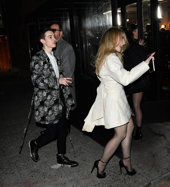 Sabrina Carpenter and Griffin Gluck Attend the Pre