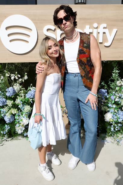 Sabrina Carpenter and Guest Attends Spotify S Dese