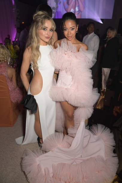 Sabrina Carpenter and Liza Koshy Attend the Amfar