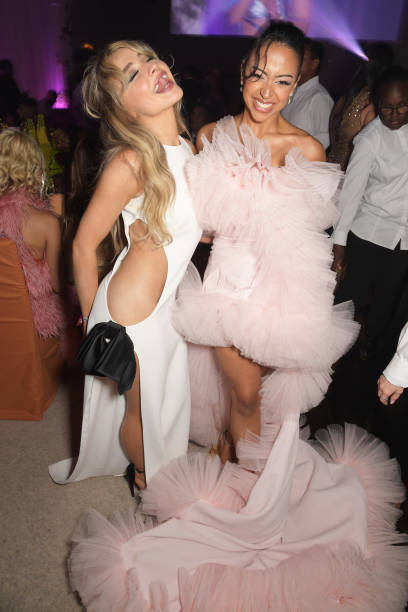 Sabrina Carpenter and Liza Koshy Attend the Amfar