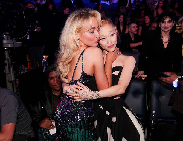 Sabrina Carpenter Ariana Grande at the Mtv Video