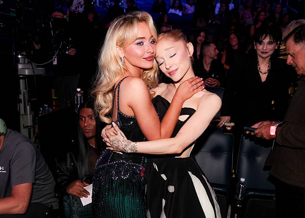 Sabrina Carpenter Ariana Grande at the Mtv Video