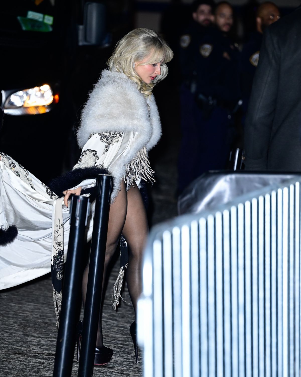 Sabrina Carpenter Arrives at Met Gala After Party