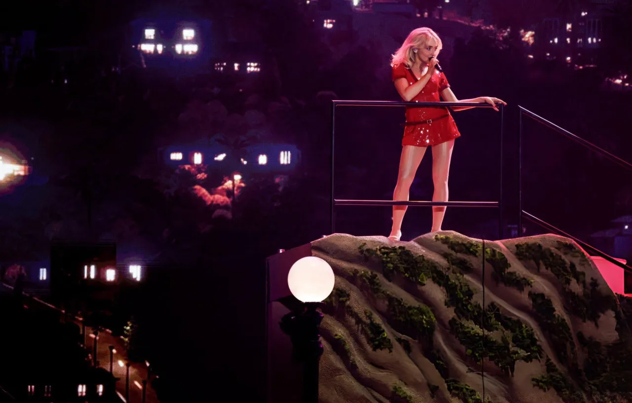 Sabrina Carpenter at Coachella in Indio April 2026
