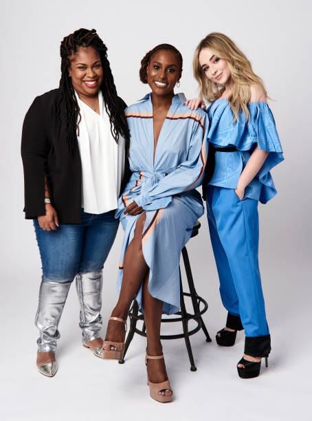 Author Angie Thomas and actors Issa Rae and Sabrina Carpenter from the film 'The Hate U Give' pose for a portrait during the 2018 Toronto International Film Festival at Intercontinental Hotel on September 7, 2018 in Toronto, Canada. — frame 22/22 (454×612)