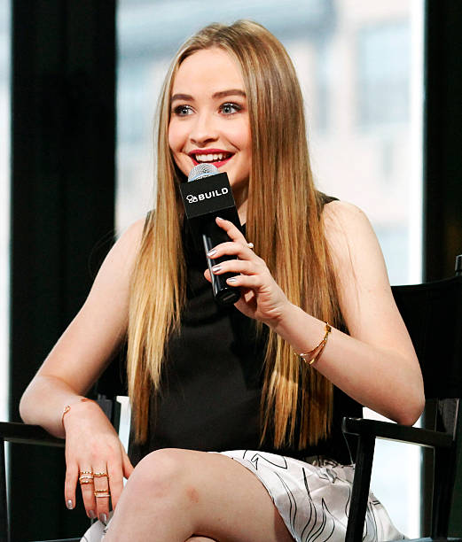 Sabrina Carpenter discusses "Girl Meets World" and "Further Adventures in Babysitting" during the AOL BUILD Speaker Series at AOL Studios In New York on June 8, 2015 in New York City. (521×612)