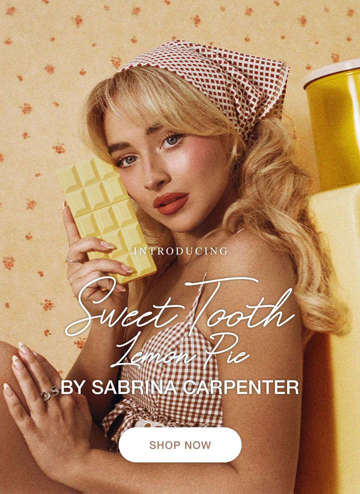 SABRINA CARPENTER for Sweet Tooth Lemon Pie Perfume, December 2025 (1200×1647)