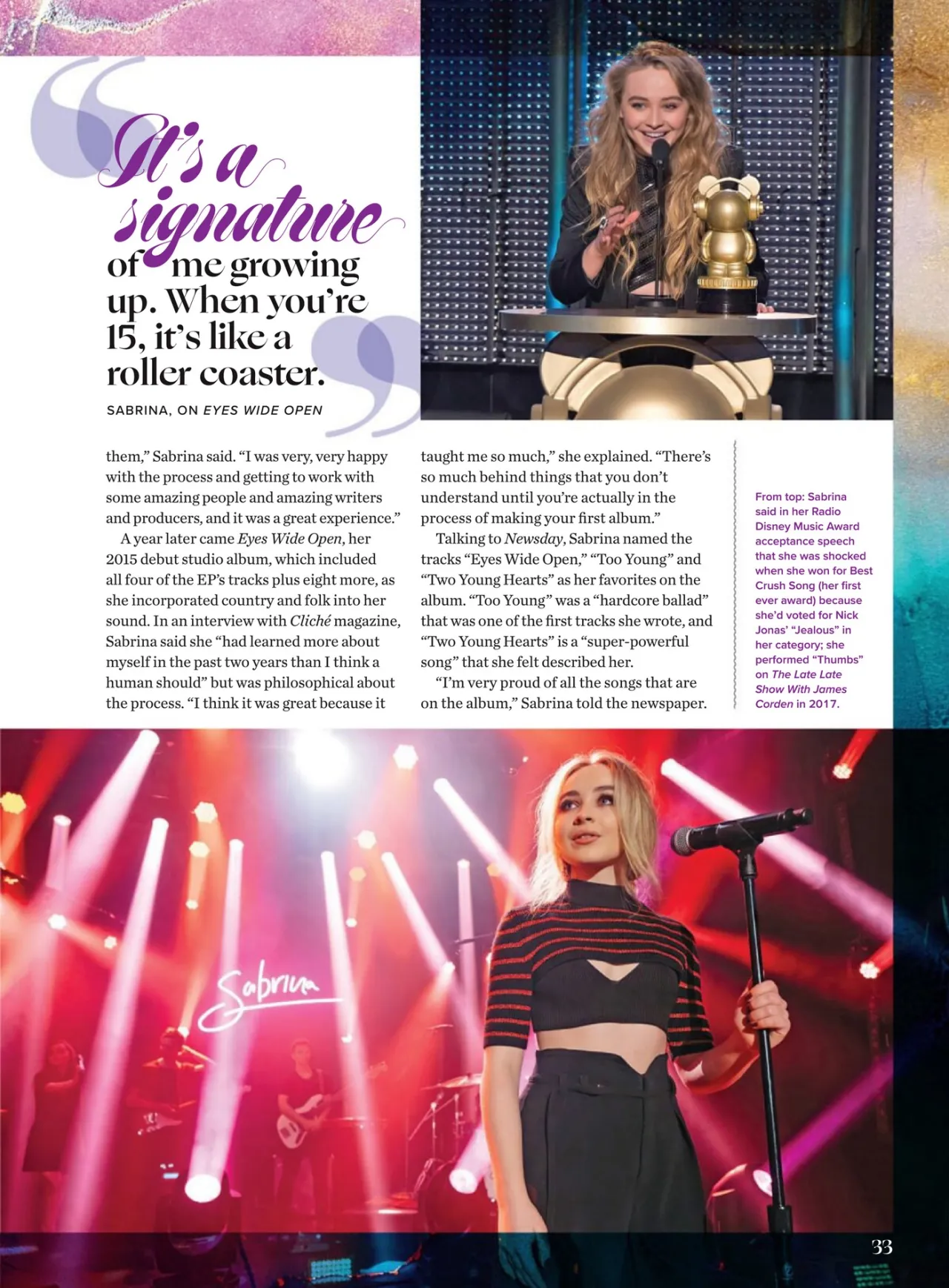 Sabrina Carpenter in Bob Mackie Gown Featured in Pop’s New Princess Magazine May 2026