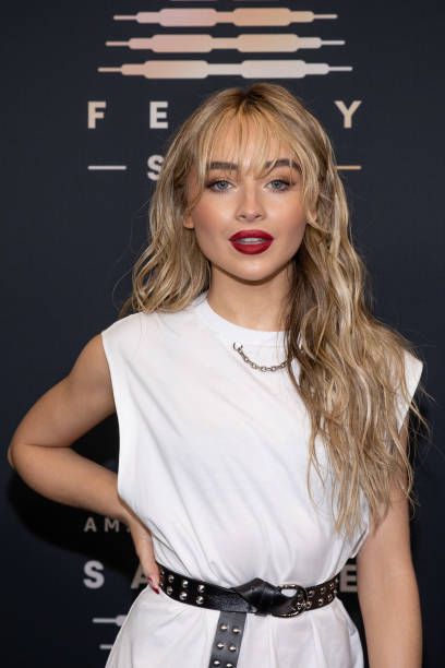 In this image released on September 22, Sabrina Carpenter attends Rihanna's Savage X Fenty Show Vol. 3 presented by Amazon Prime Video at The Westin Bonaventure Hotel & Suites in Los Angeles, California; and broadcast on September 24, 2021. (408×612)