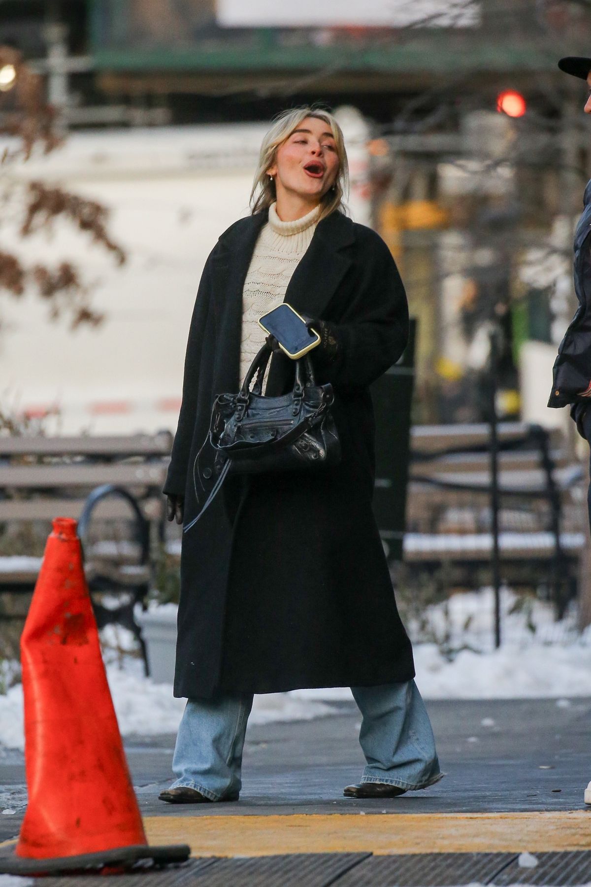 Sabrina Carpenter Leaves Bar Pitti in New York Cit