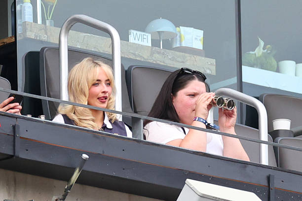Sabrina Carpenter Looks on During the Fifa World (612×408)