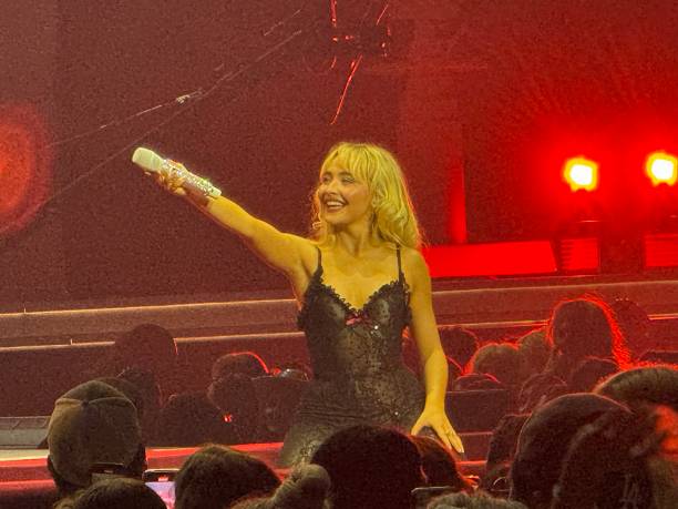 Sabrina Carpenter Onstage in Houston at Toyota Cen