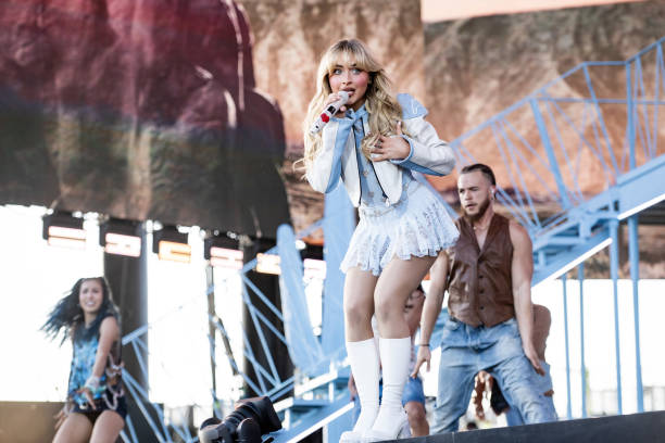 Sabrina Carpenter Performs During the 2024 Coachel