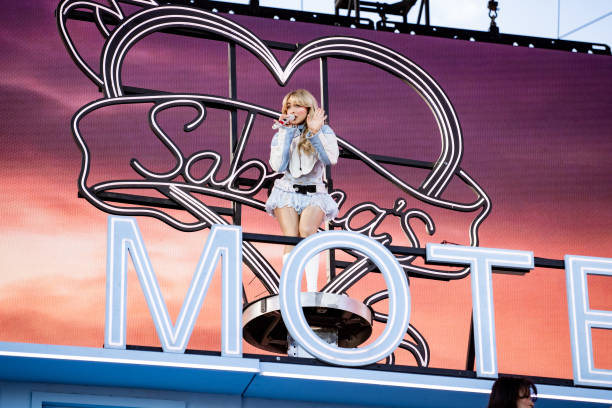 Sabrina Carpenter Performs During the 2024 Coachel