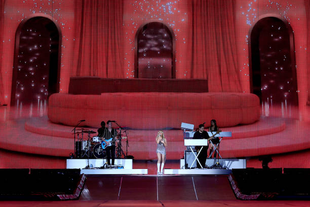 Sabrina Carpenter Performs Onstage Prior
