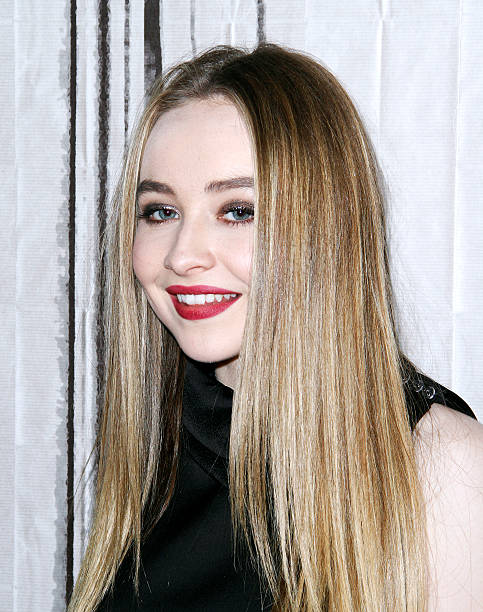 Sabrina Carpenter poses before discussing "Girl Meets World" during the AOL BUILD Speaker Series at AOL Studios In New York on June 8, 2015 in New York City. (483×612)