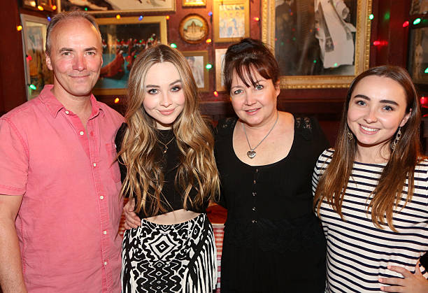 Sabrina Carpenter Poses with her Family as She Pro