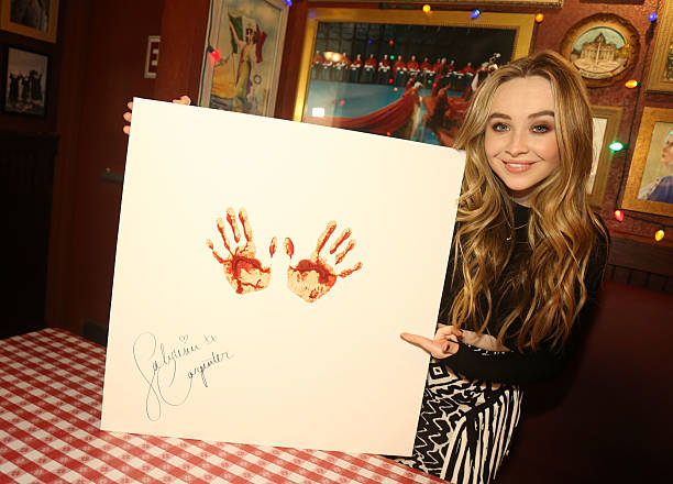 Sabrina Carpenter promotes her Hollywood Record's CD "Eyes Wide Open" and her Disney TV show "Girl Meets World" at Buca di Beppo Times Square on June 7, 2015 in New York City. (612×440)