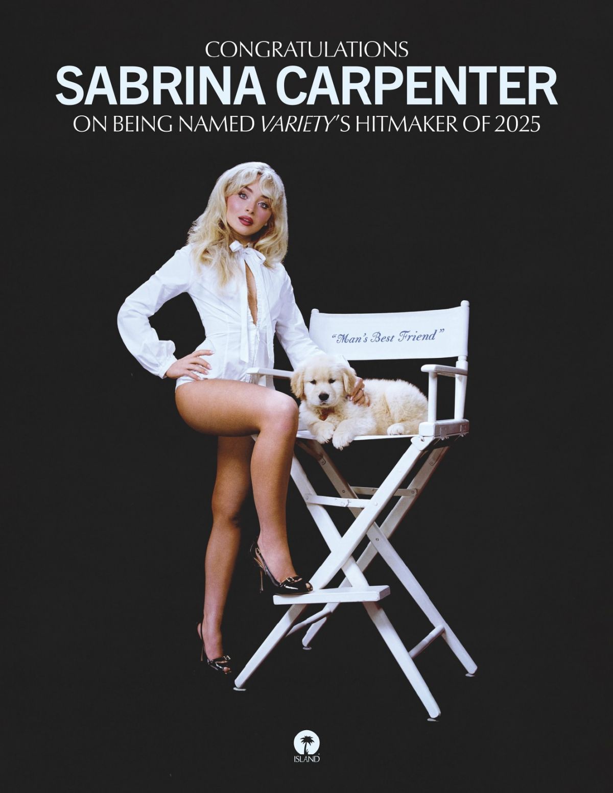 Sabrina Carpenter Sabrna Carpenter in Variety Magazine December 2025