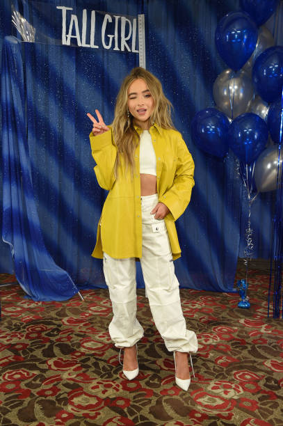 Sabrina Carpenter Seen at Tall Girl Photocall