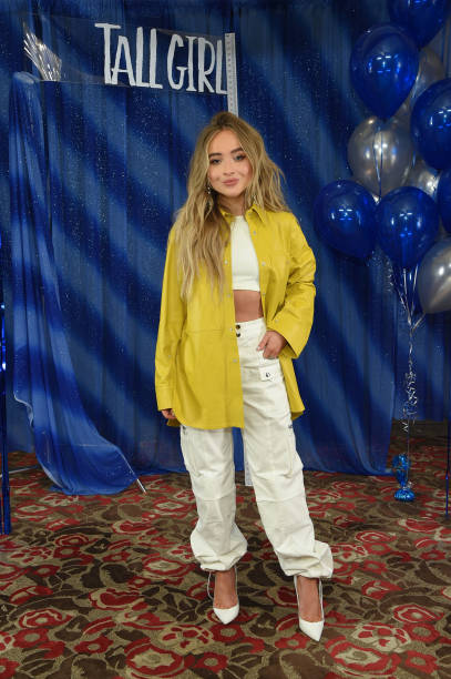 Sabrina Carpenter Seen at Tall Girl Photocall