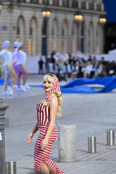 Sabrina Carpenter Walks the Runway During Vogue