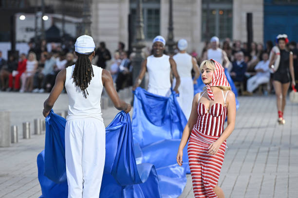 Sabrina Carpenter Walks the Runway During Vogue