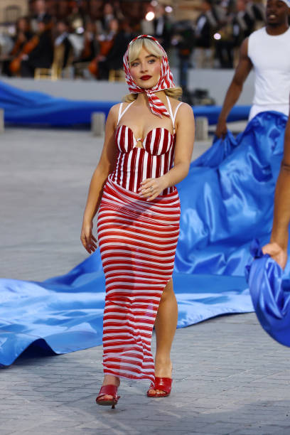 Sabrina Carpenter Walks the Runway During Vogue
