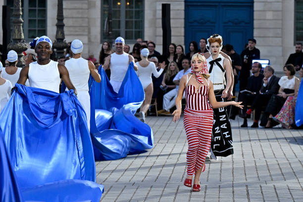 Sabrina Carpenter Walks the Runway During Vogue