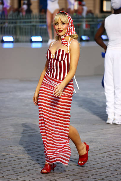 Sabrina Carpenter Walks the Runway During Vogue