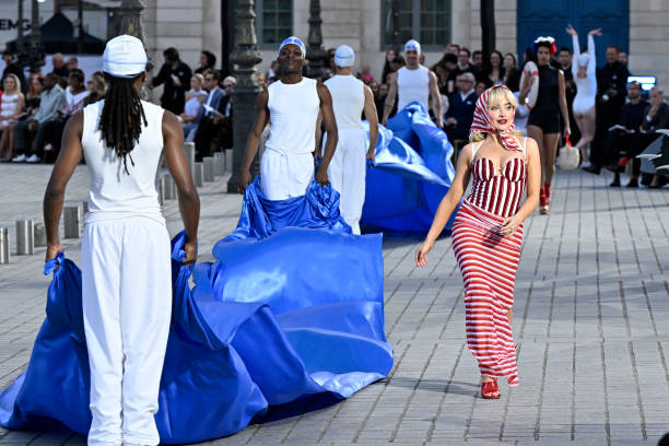 Sabrina Carpenter Walks the Runway During Vogue
