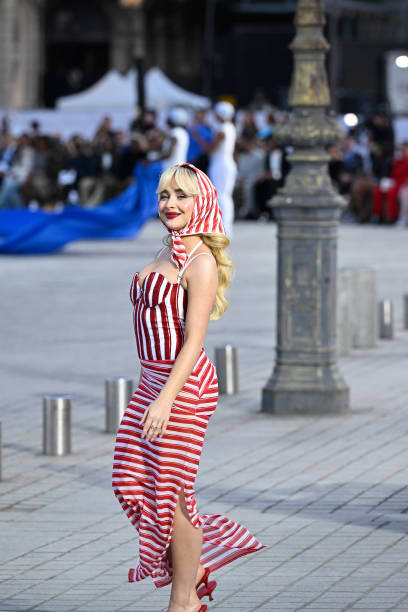 Sabrina Carpenter Walks the Runway During Vogue