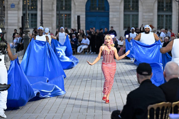 Sabrina Carpenter Walks the Runway During Vogue