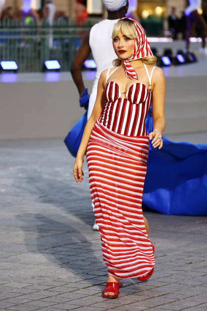 Sabrina Carpenter Walks the Runway During Vogue
