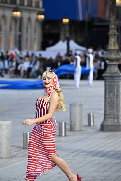 Sabrina Carpenter Walks the Runway During Vogue