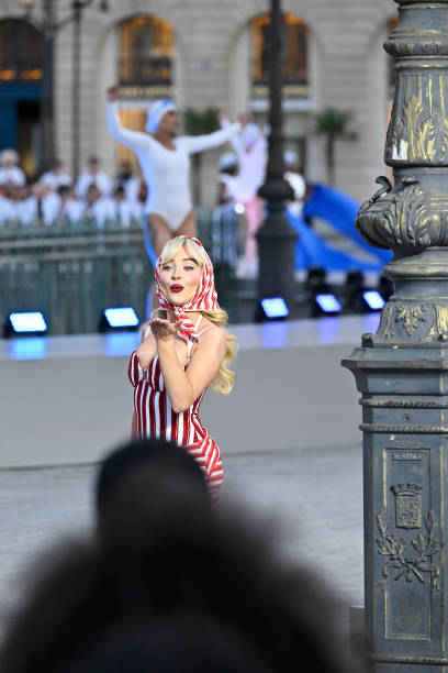 Sabrina Carpenter Walks the Runway During Vogue