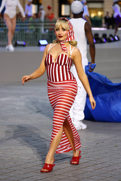 Sabrina Carpenter Walks the Runway During Vogue