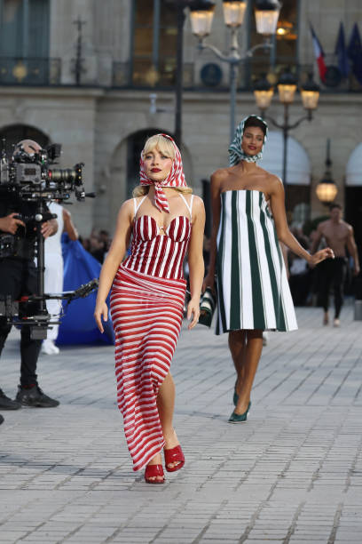 Sabrina Carpenter Walks the Runway During Vogue