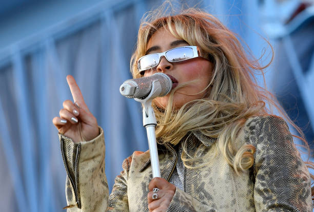 Singer Sabrina Carpenter Performs on the Coachella