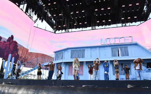 Singer Sabrina Carpenter Performs on the Coachella