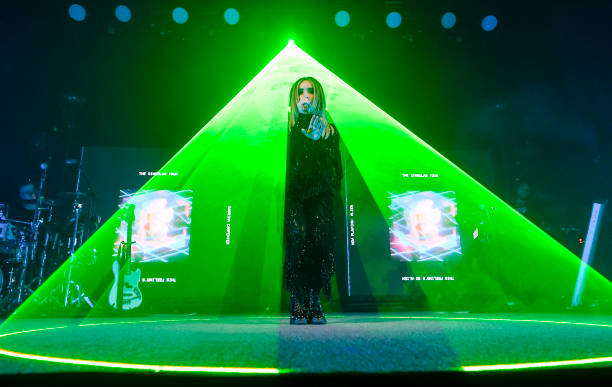 Singer Sabrina Carpenter performs on "The Singular Tour" at UC Theatre on March 24, 2019 in Berkeley, California. (612×387)